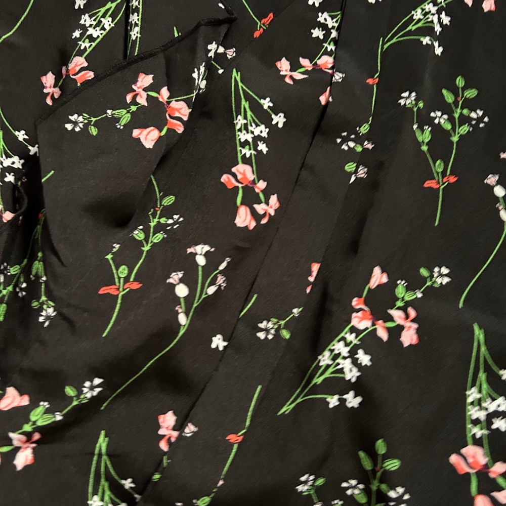 Floral ruffle skirt